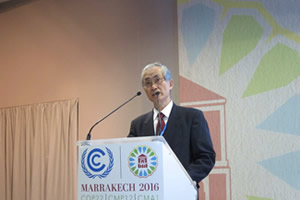 COP22のサイドイベントに登壇する浜中理事長