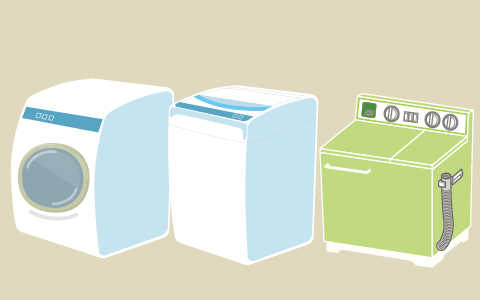 容量の同じ洗濯機でも消費電力は異なる