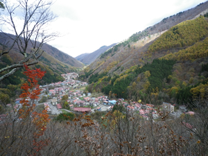 檜枝岐村全景(2011年撮影)