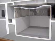 ベートーヴェン・フリーズの部屋の模型(内部は写真撮影不可のため)